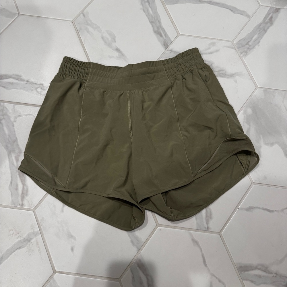 Olive Green lululemon shorts